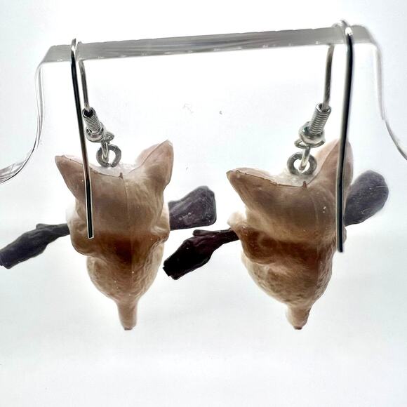 Hanging Cat Earrings - Kitten Earrings - Animal Earrings - Cute Accessories - Picture 4 of 8